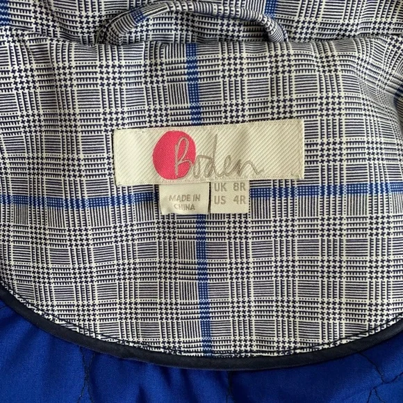 Boden Gray Check Suki Rain Coat - Picture 9 of 13